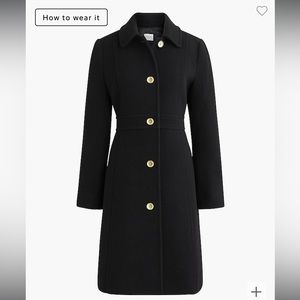 J.Crew Factory Wool Blend Lady Coat - Size 6 - NWT